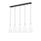 Z-Lite Farrell 5 Light Linear Chandelier, 7.25in. W x 13.75in. H, Matte Black 3043P7-5L-MB - alternate 7